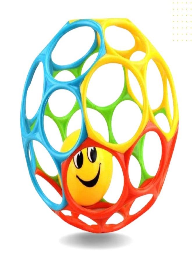 DAONPHARI O-Ball Classic Grabbing Ball for Infants and Kids | BPA-Free Sensory Rattle Toy with Large Holes Inside | Perfect Baby Gift for Toddlers - Image 1